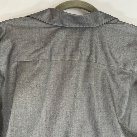 Awearness by Kenneth Cole Grey Non-Iron Slim Fit Dress Shirt - Picture 8 of 8